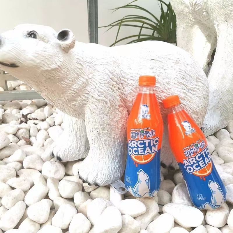 北/冰-洋桔汁汽水480ml*1瓶童年回忆经典老北京含汽果汁橙味饮料