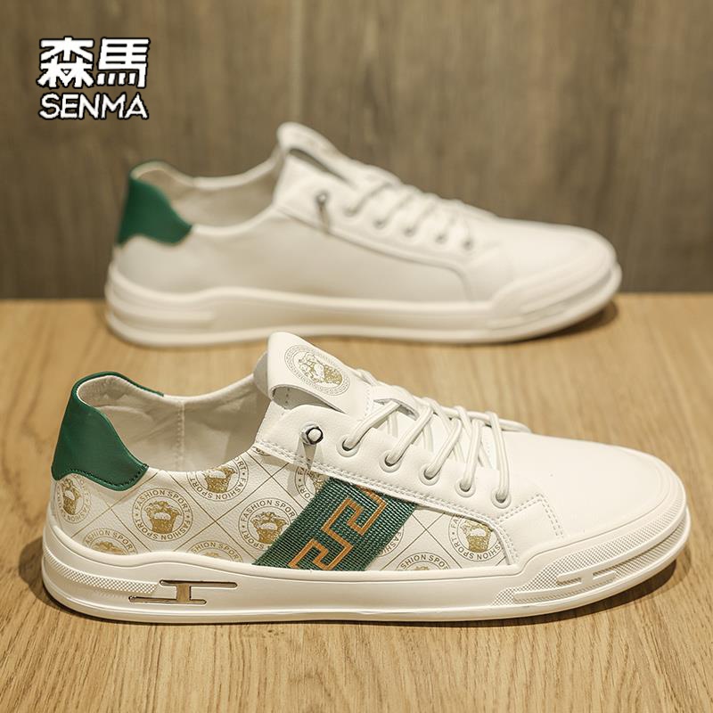 森马欧洲站男鞋秋冬2024新款潮牌休闲平板鞋男一脚蹬飞行员运动小