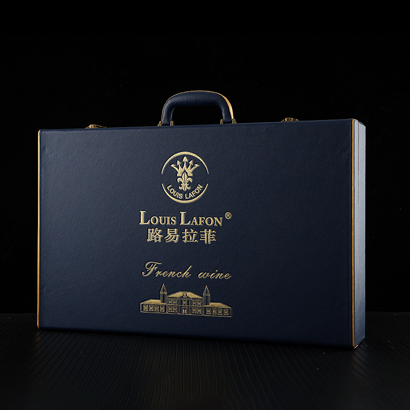 路易拉菲LOUISLAFON法国原酒进口红酒皮箱整箱干红葡萄酒官方正品