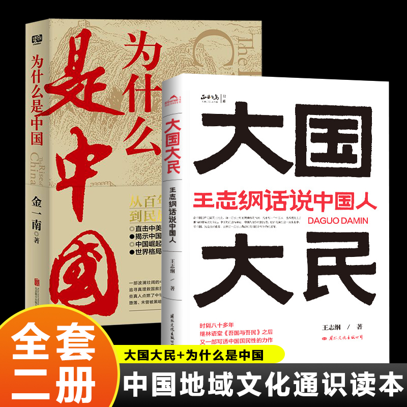 全2册 大国大民王志纲话说中国人 为什么是中国 读懂中国