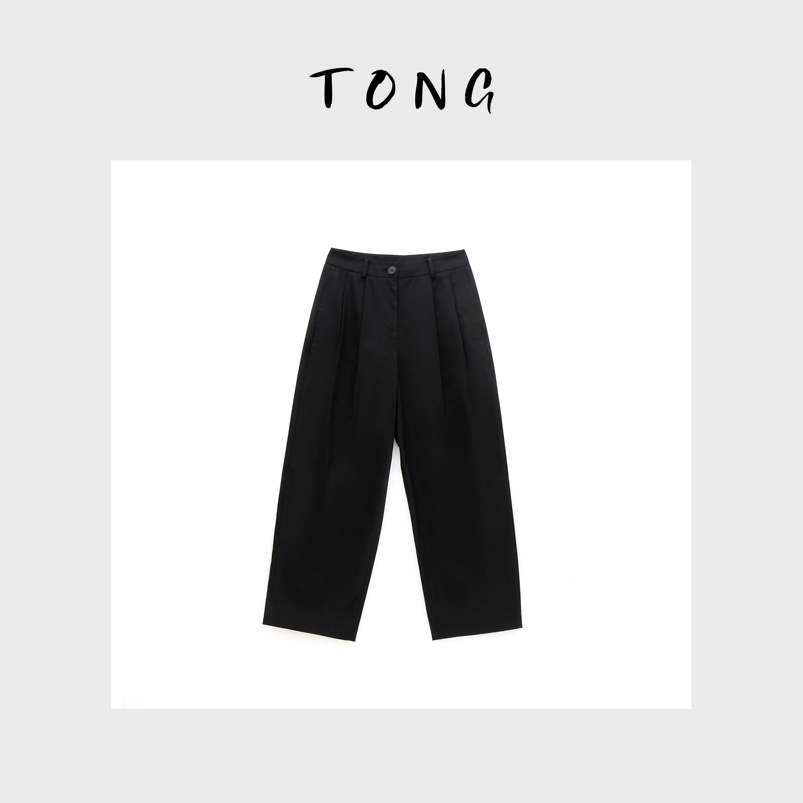 浪清/女装推荐  格码斯极简设计西装裤