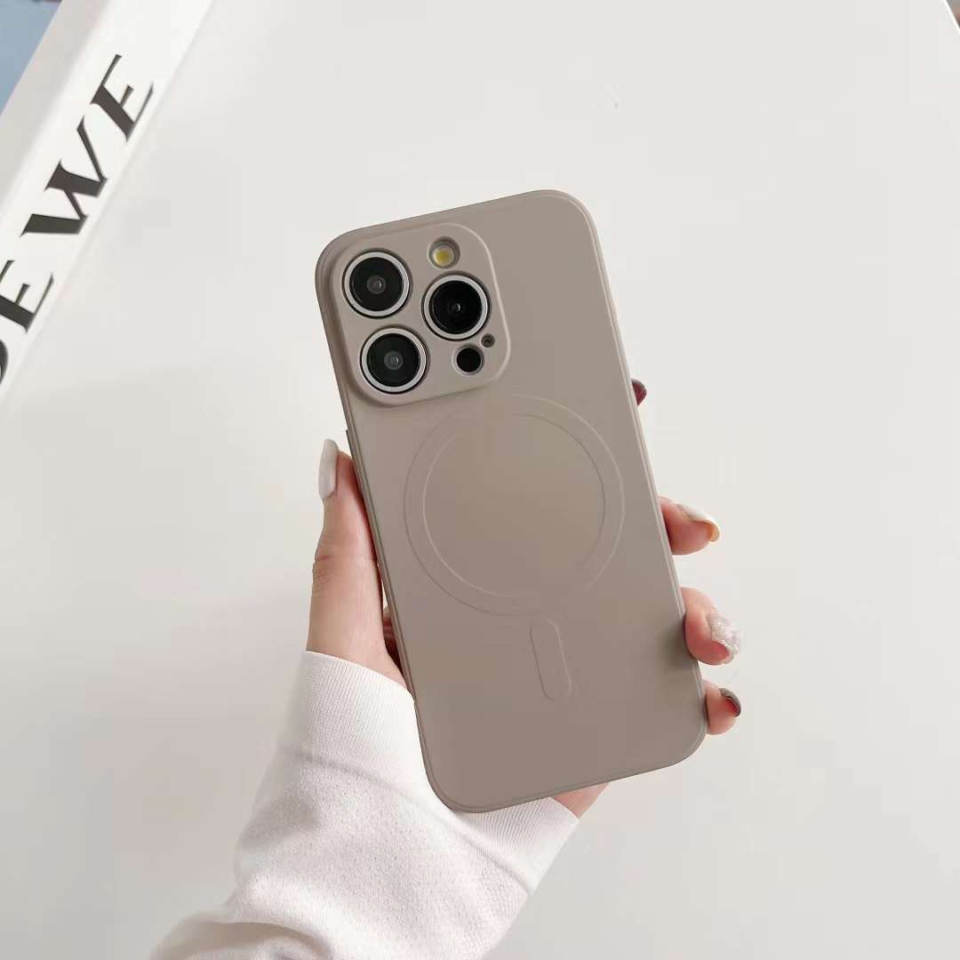 【磁吸液体硅胶】适用iPhone15promax手机壳简约苹果14/13/12新款