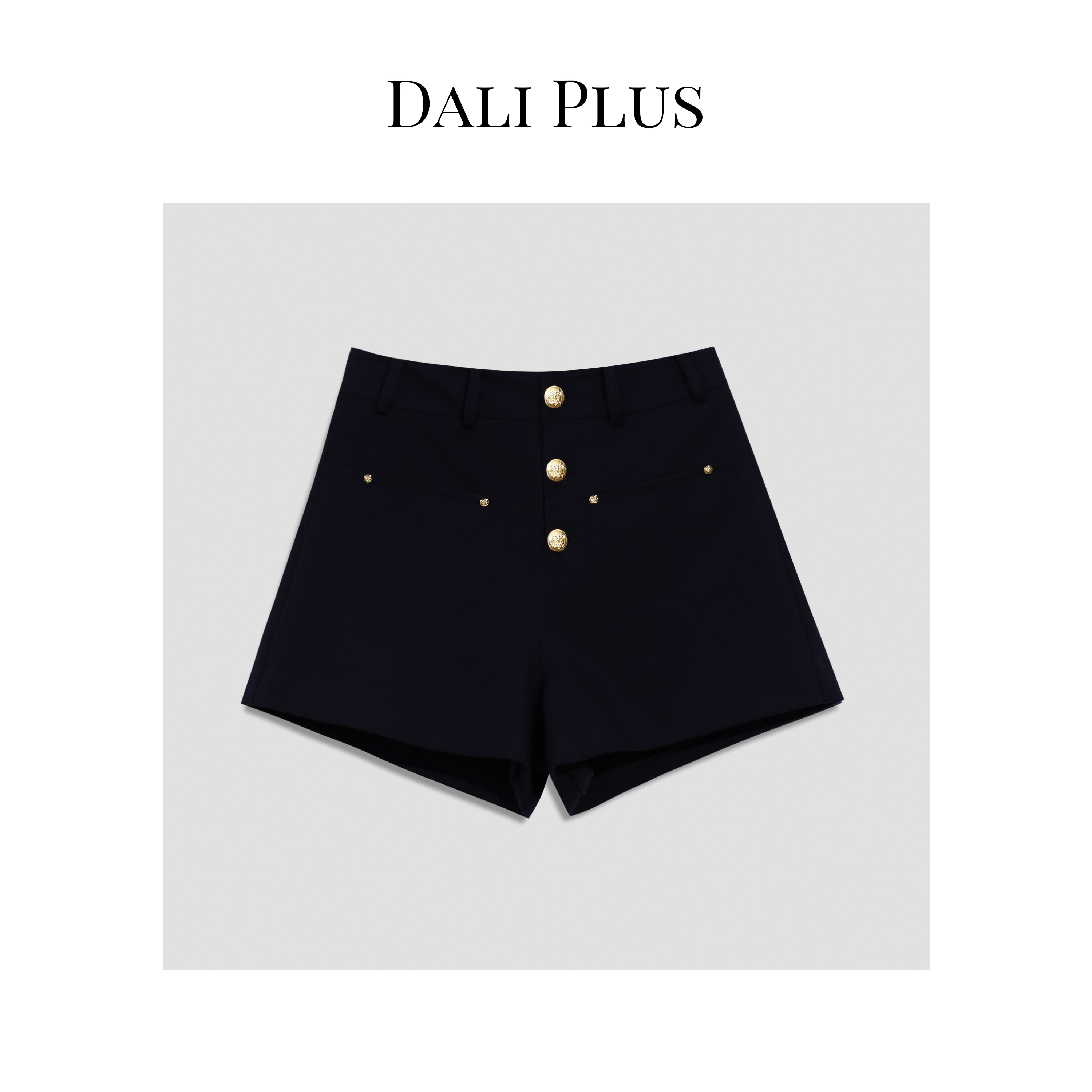 DALI PLUS高端线 阔腿裤 精致纽扣短裤-热力感 23364662