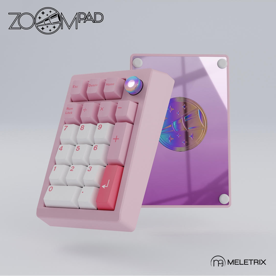Meletrix ZOOM PAD 三模客制化数字键盘套件 gasket结构