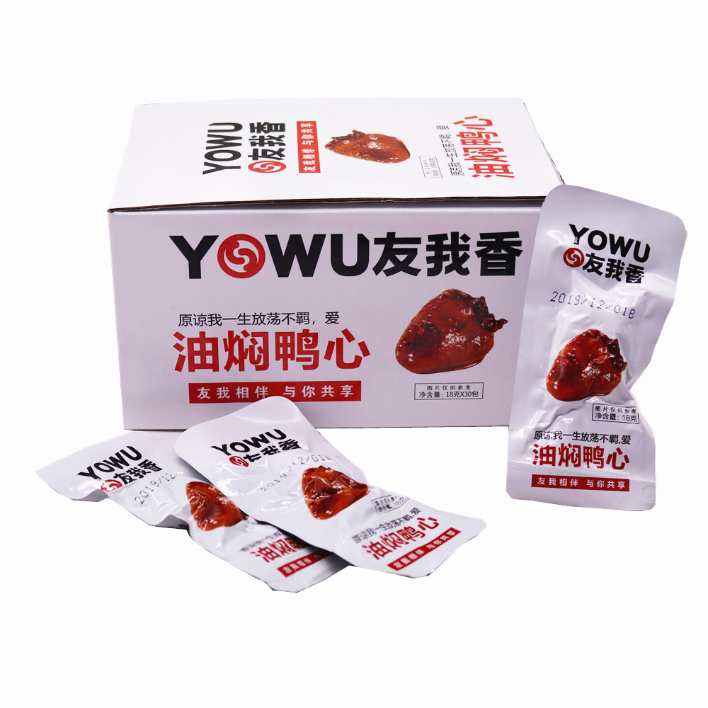 友我香油焖烤脖鸭心鸭翅0多口味香辣即食小吃零食笋0g