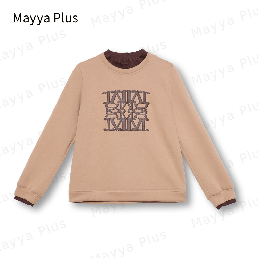 【冬日热奶茶】Mayya Plus时尚新品气质显瘦遮肉百搭卫衣32346802