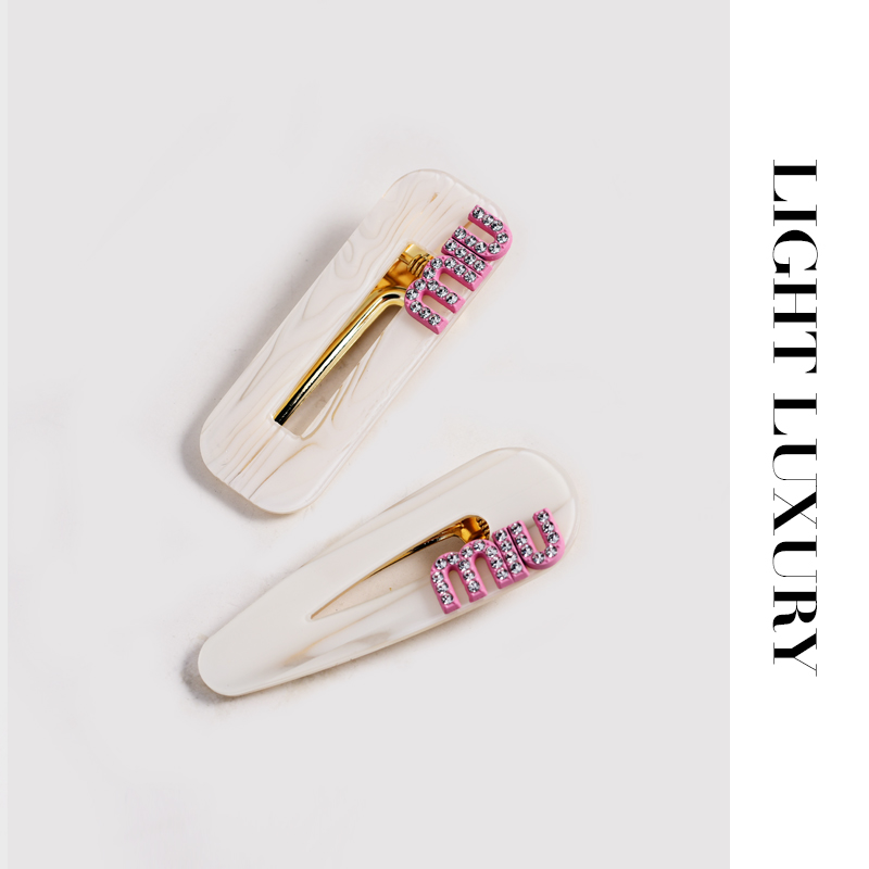 铜合金仿水晶发饰 625353妹妹发夹边夹发卡 一对彩色少女心甜美