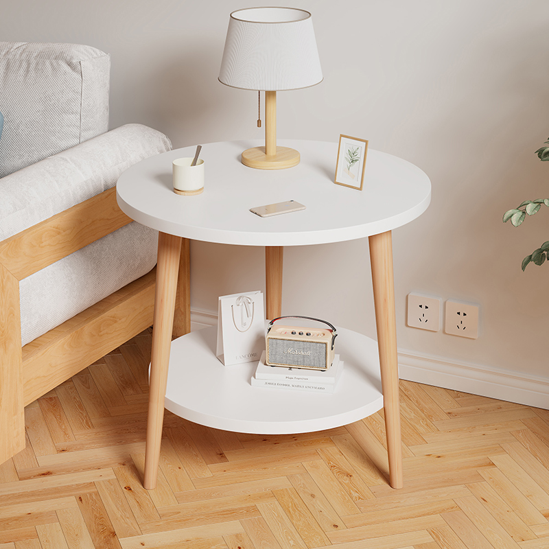 茶几小圆桌子网红床头桌简约家用阳台迷你沙发边几简易创意小尺寸
