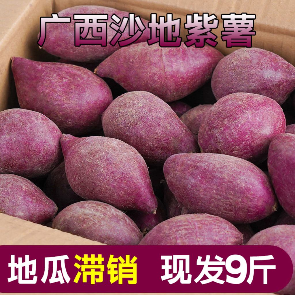 【抢完下架】现挖现发新鲜紫罗兰紫薯1/5/9斤沙地蜜薯地瓜烟薯番薯