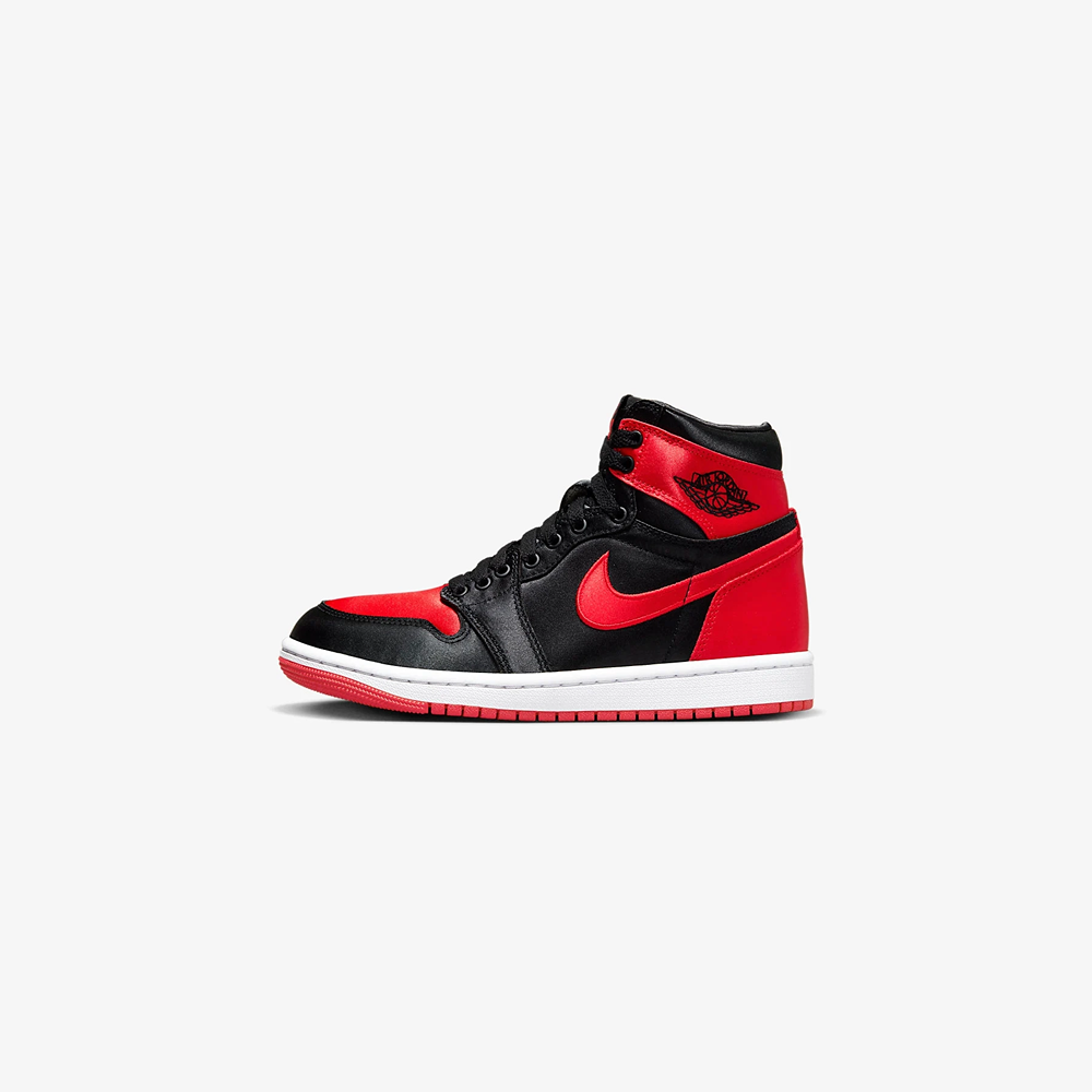 NIKE/耐克【万象城JD专享】AJ1HIOG女子高帮黑红运动鞋 FD4810061