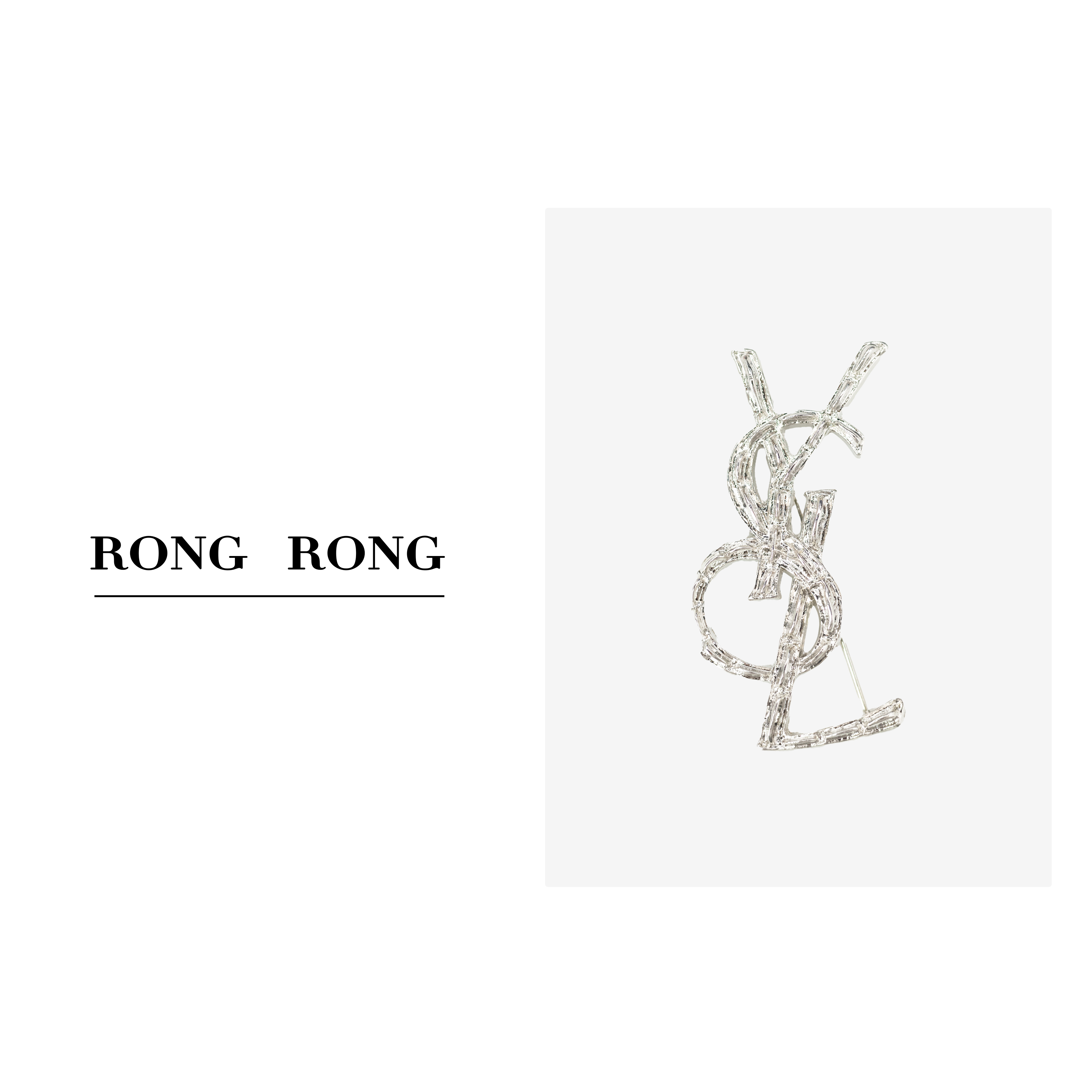 合金胸针 W RONGRONG溶溶 时尚法式轻奢胸针RR2023255-10.25 XS02