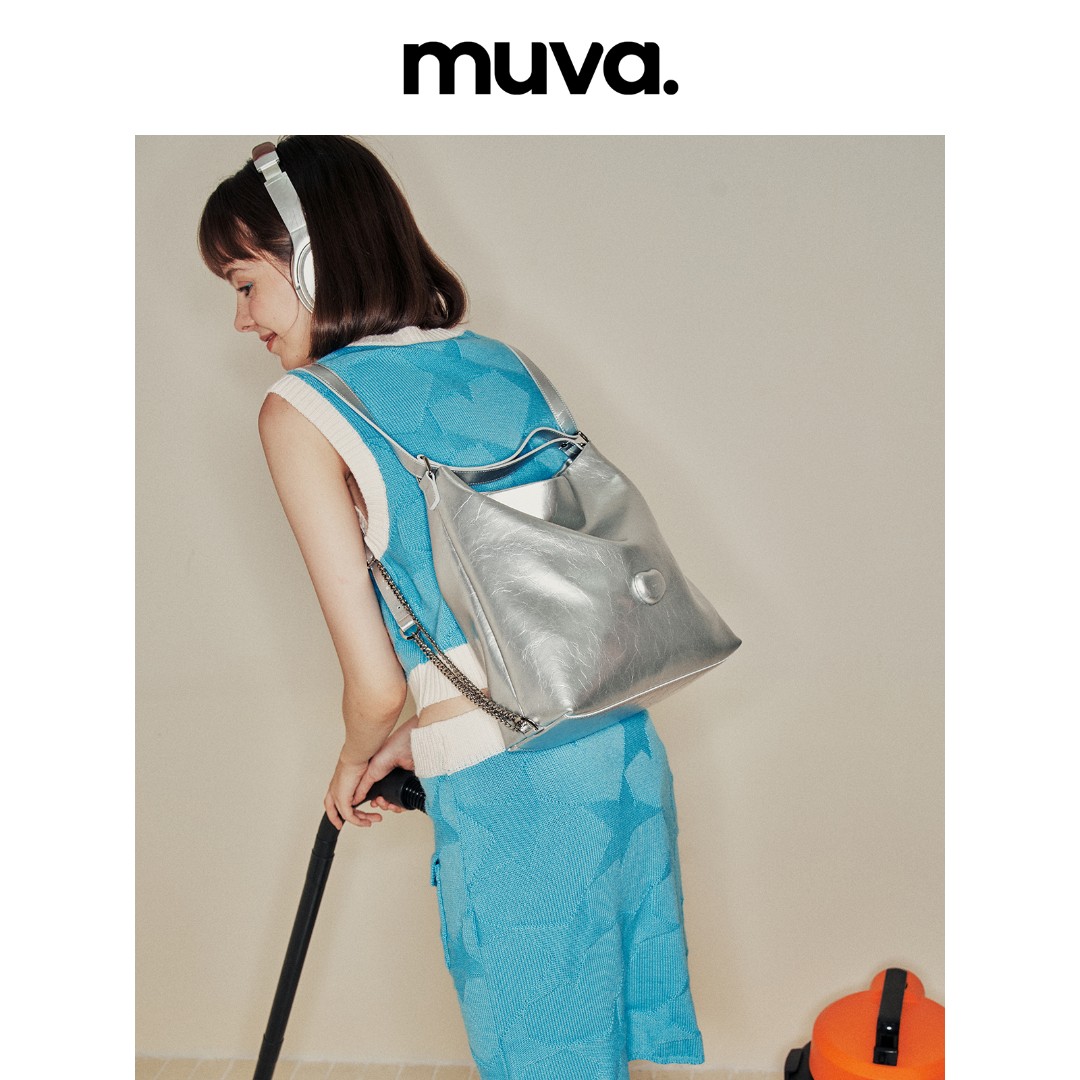 【肖然好物】MUVA2023软皮托特包女大容量通勤斜挎包真皮双肩背包