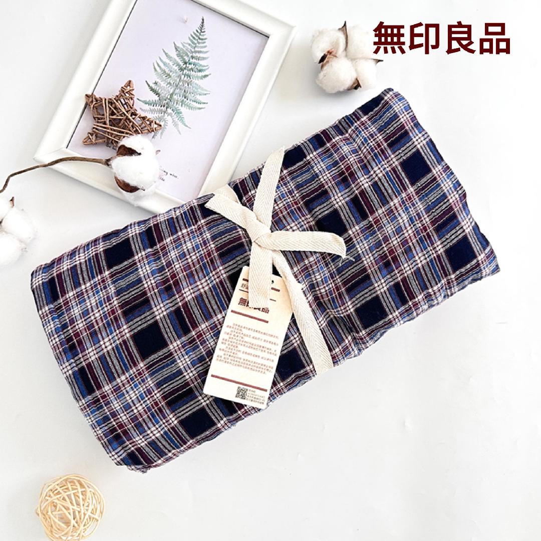 無印良品纯棉毯子三层纱布毯空调薄沙发毯午睡毯旅行学生专用夏天