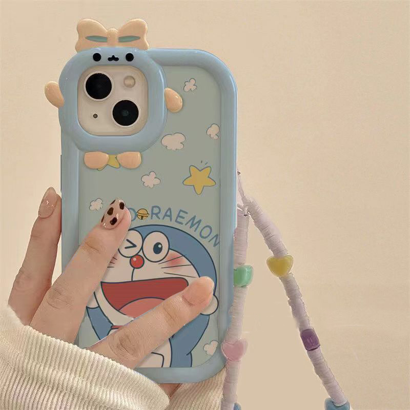 星星A梦适用苹果13手机壳14iphone15pro/12女11华为vivo小米oppo
