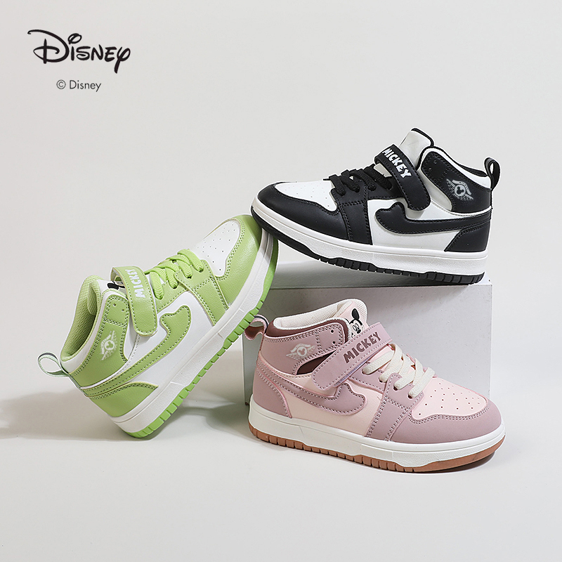 【秋冬爆款】迪士尼新款儿童高帮魔术贴休闲运动鞋DS3486864