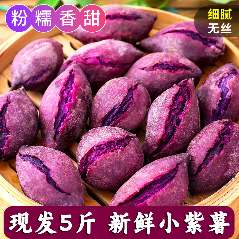 【半价抢】新鲜种植紫罗兰紫薯现挖沙地紫心蜜薯红薯地瓜烟薯蔬健康