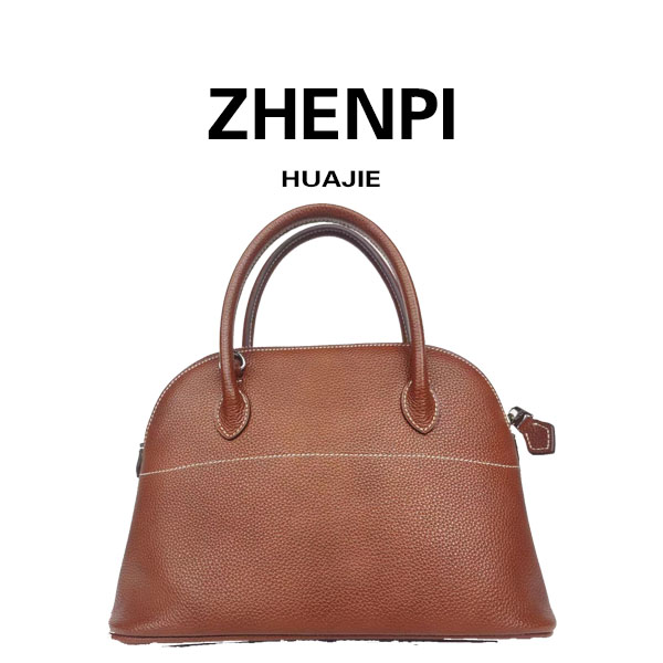 ZP171高级定制真皮时尚简约女士单肩手提斜挎包百搭棕色