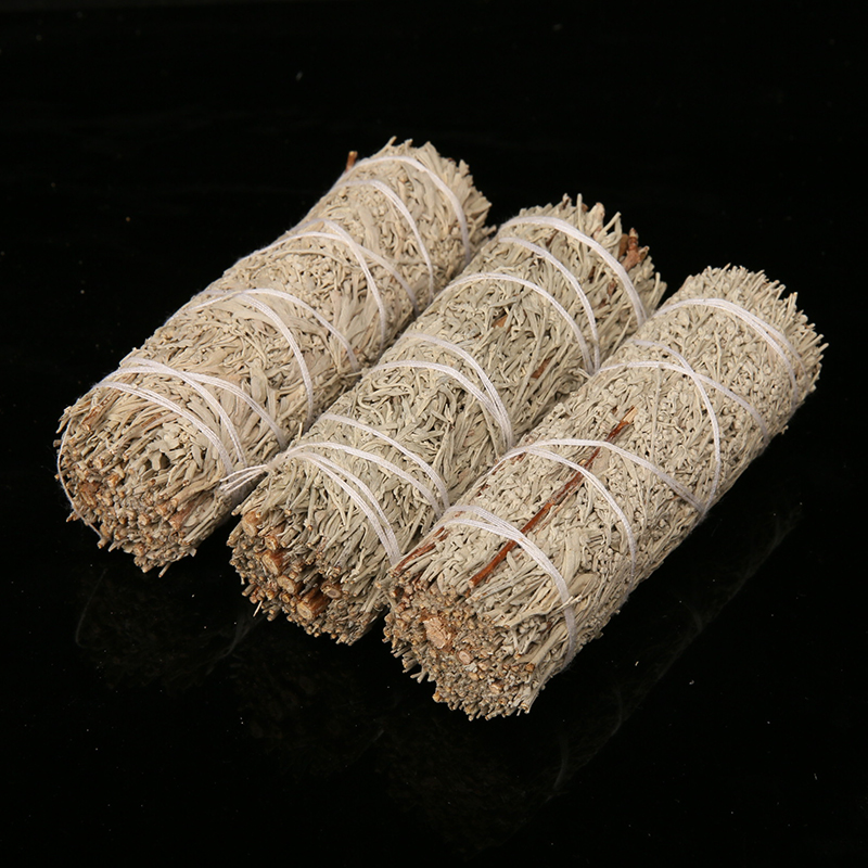 【心缘88】净化精选4英寸10cm蓝鼠尾圣草香薰杖三捆约100g