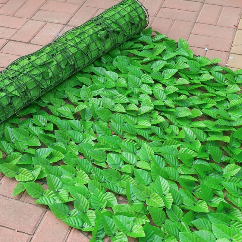 仿真绿萝叶围栏藤蔓绿植栅栏叶子吊顶装饰藤条阳台遮阳网围墙树叶