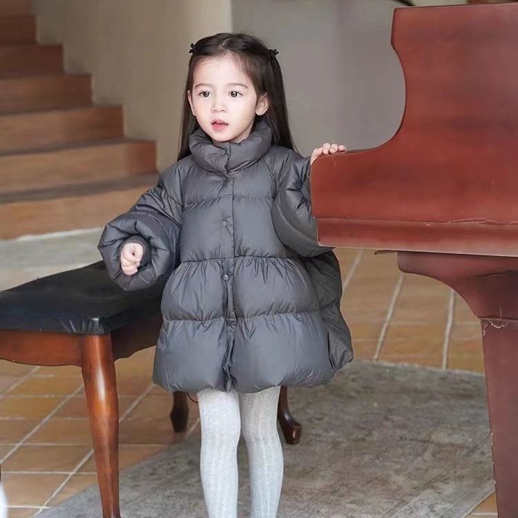 童装潮款Y女童加厚保暖羽绒服冬季新款儿童韩版立领外套洋气宽松