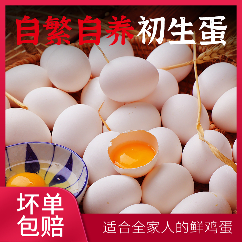【初生蛋】生鸡蛋10枚鲜鸡蛋自产营养早餐农家散养食用新鲜高品质