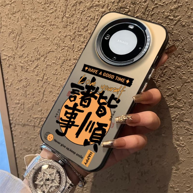 华为Mate60Pro手机壳50潮牌40个性文字诸事皆顺防摔保护套肤感壳
