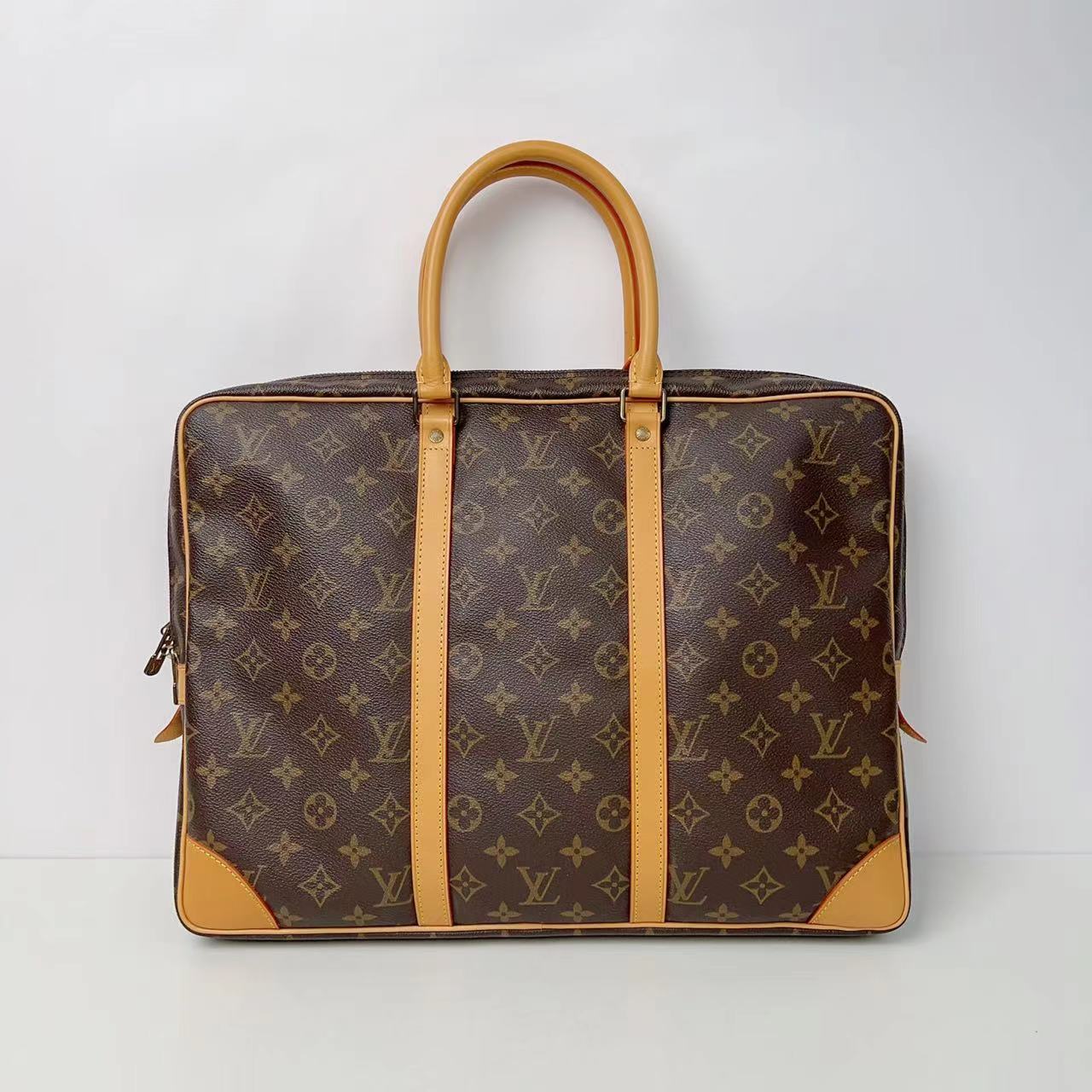 99新 LouisVuitton/路易威登 【肚肚】LV手提公文电脑包