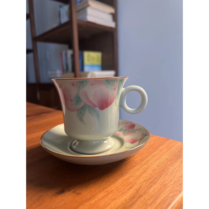 M-秘黄咖啡杯-寿桃