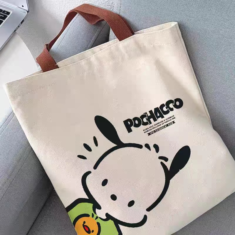 帆布包女士双单肩包拉链网红学生旅游背包大容量外出百搭时尚印花
