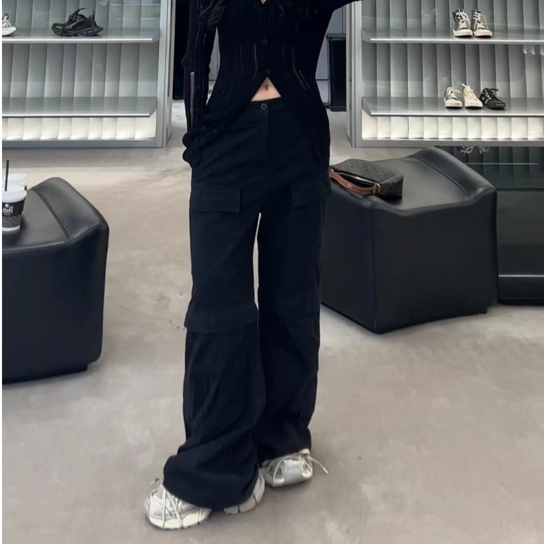 原样开发阿楠巴家限量走秀款微喇多口袋cargo工装裤