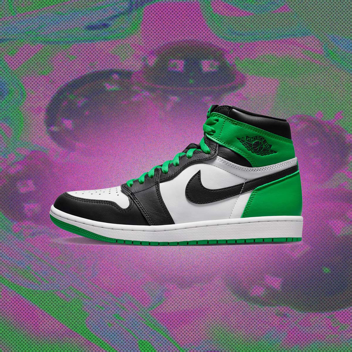 Air Jordan 1 AJ1黑绿脚趾 凯尔特人 男款篮球鞋 DZ5485-031
