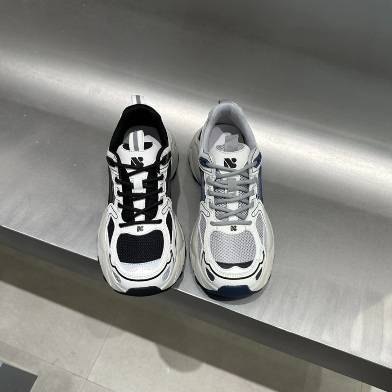 【青爷推荐3230】女士潮鞋时尚休闲百搭夏季透气春季厚底系带运动鞋