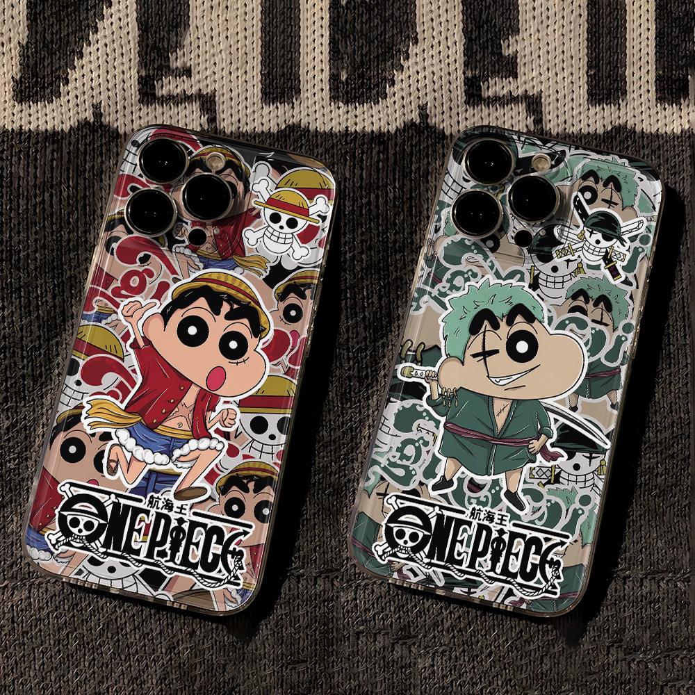 海贼小新苹果小米oppovivo华为适用iPhone12/13/14/15手机壳全包