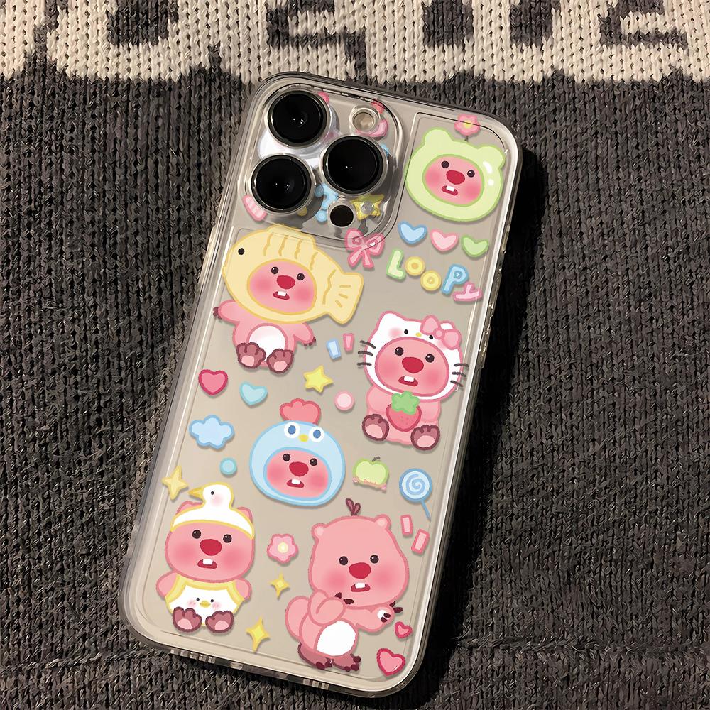鱼头海狸苹果小米oppovivo华为适用iPhone12/13/14/15手机壳全包