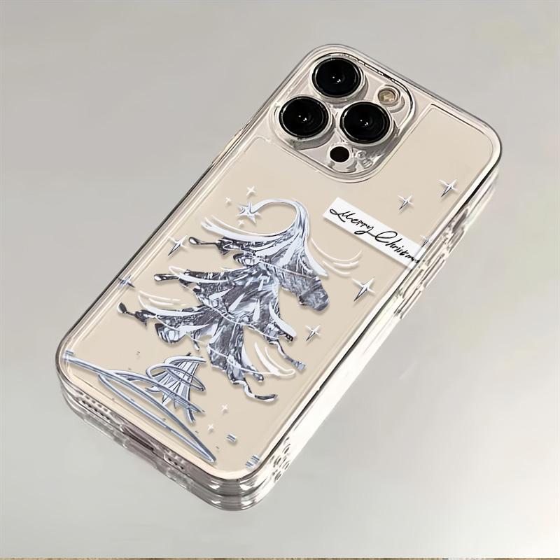 金属感圣诞树适用苹果小米oppovivo华为iPhone12/13/14/15手机壳
