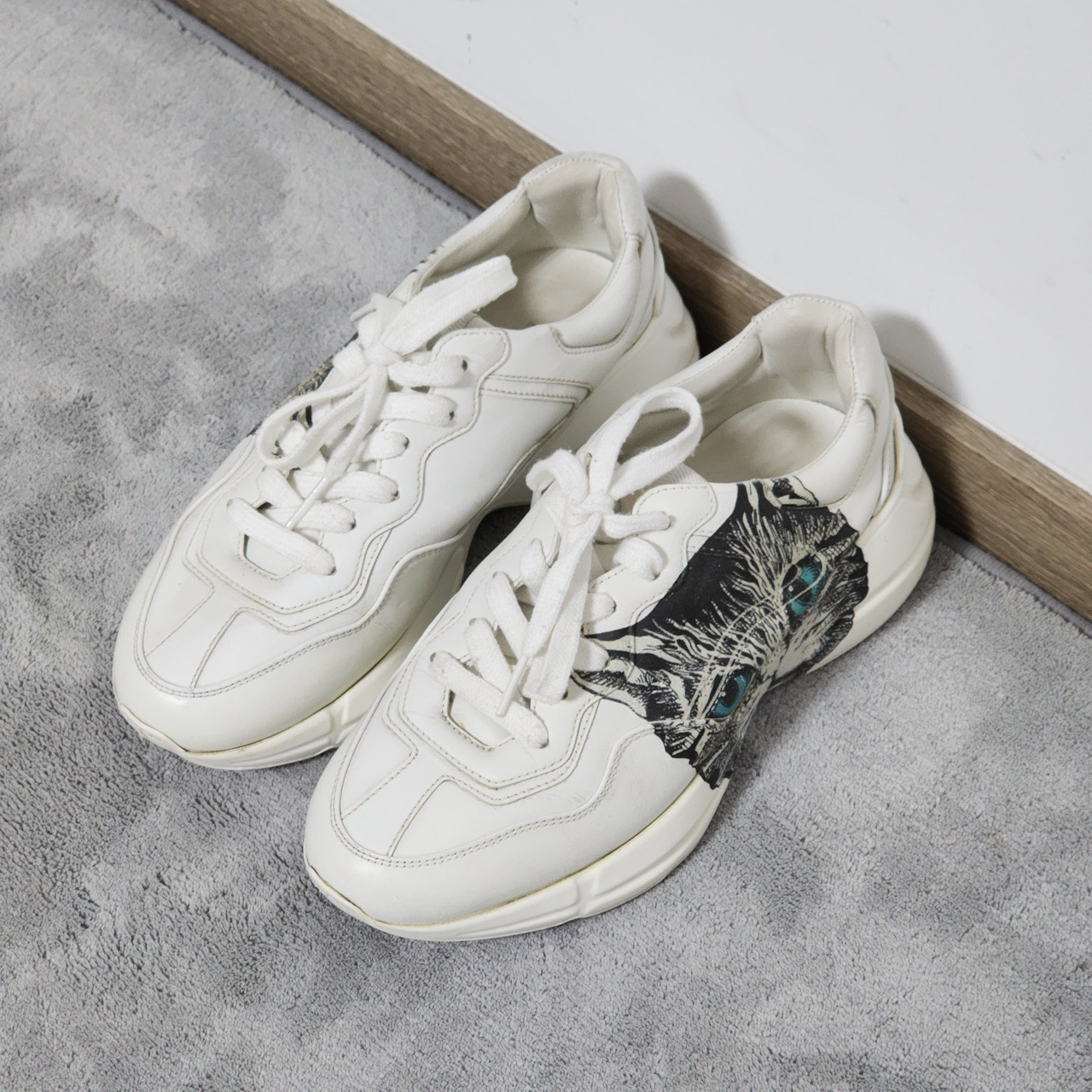 Gucci猫咪老爹鞋 36 98新