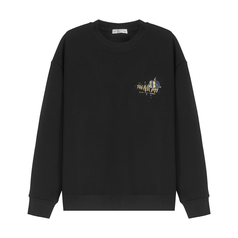 【胡轩推荐】字母印花圆领套头长袖卫衣/S106340057101男冬款加厚