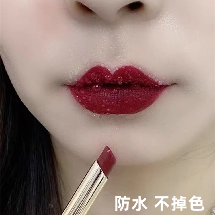 不掉色不沾杯气场姨妈色胡萝卜色豆沙色口红持久防水哑光素颜显白