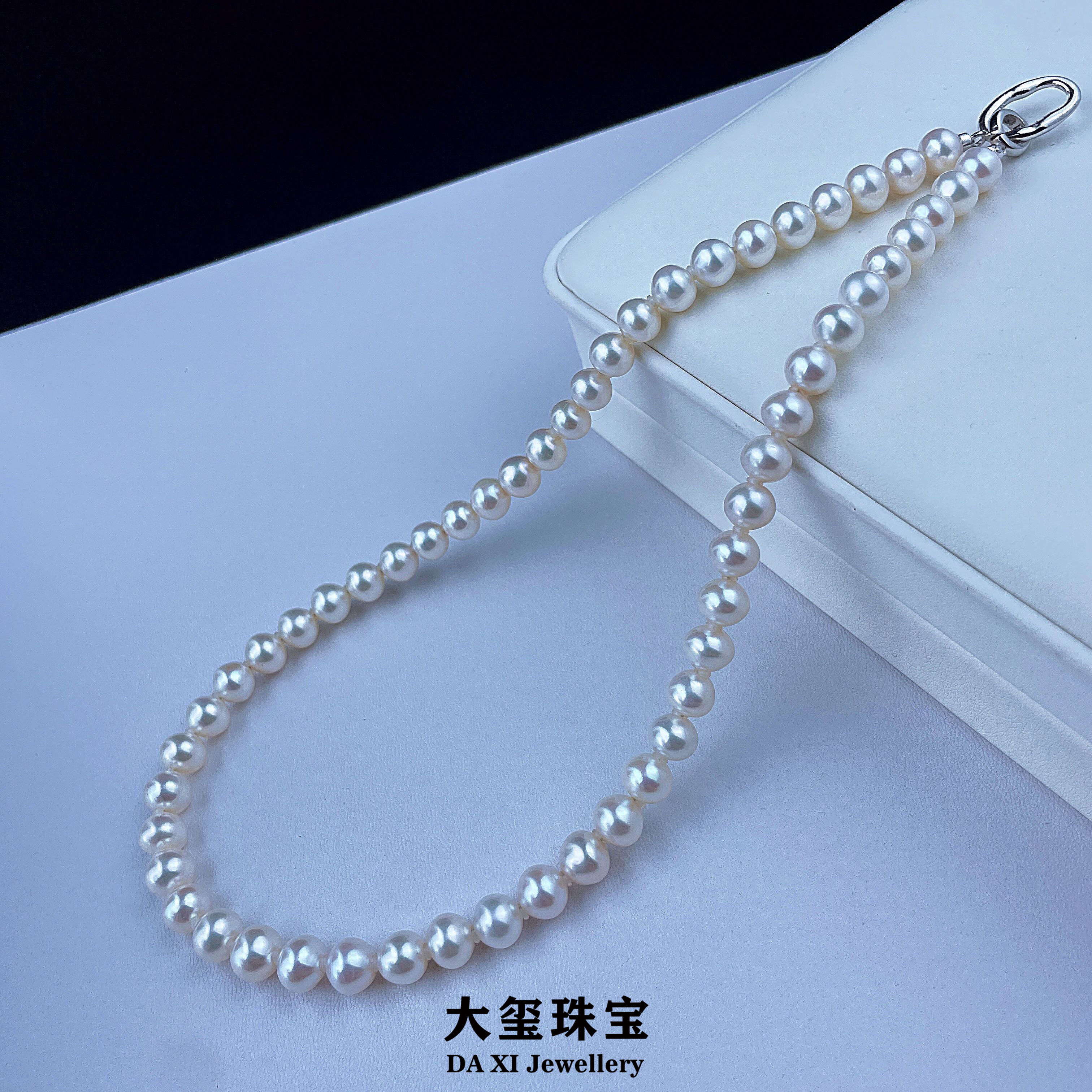（周年庆）淡水无核珍珠项链气质颈链7.3-8.3mm FX072