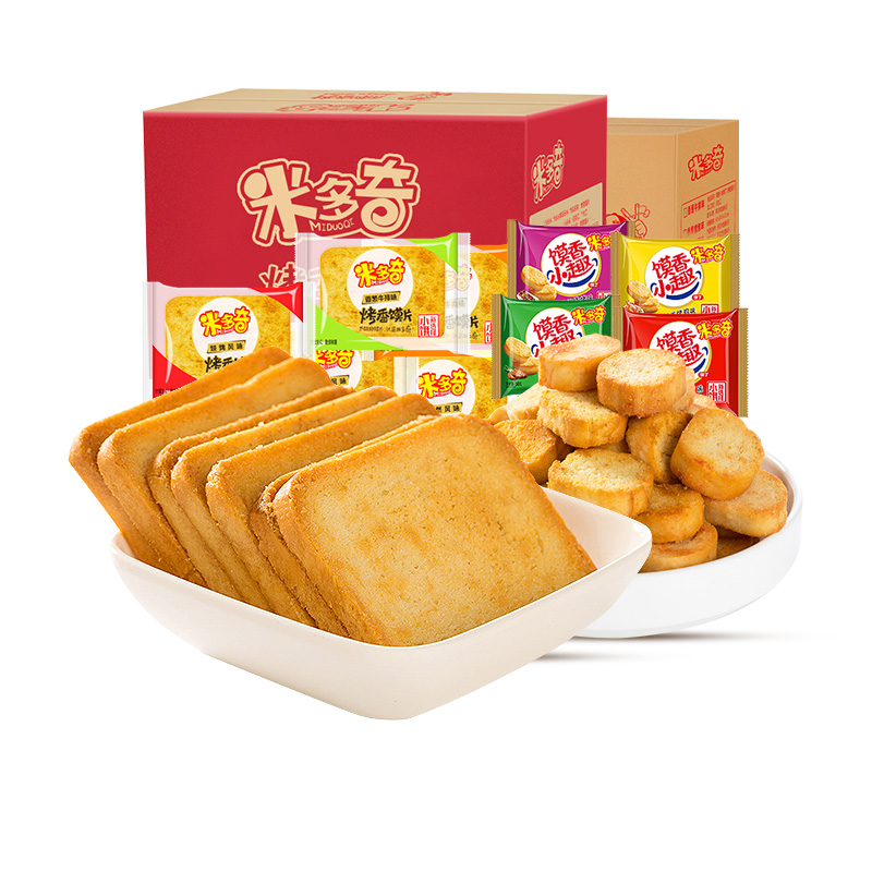 烤馍片小包装米多烤香馍丁奇香酥馒头片办公室零食小吃休闲食品
