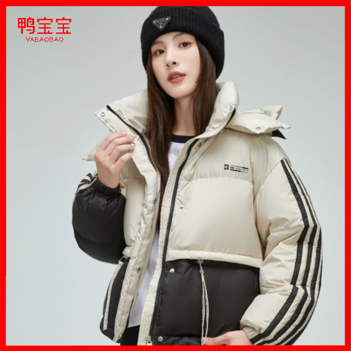 鸭宝宝厚款时尚短款百搭羽绒服 YA3018Y001K1-MDD