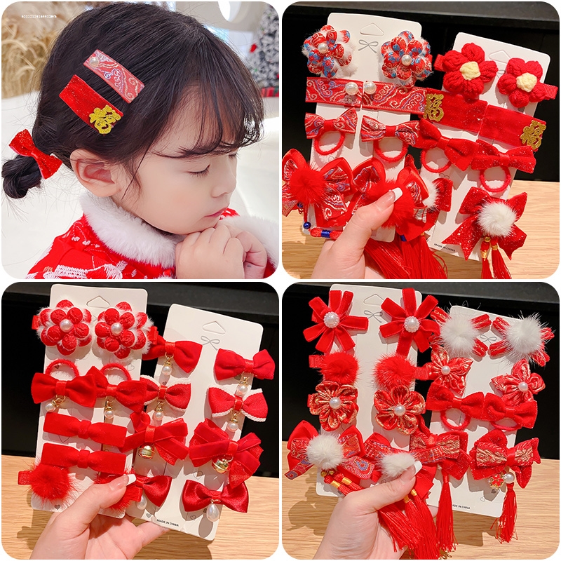 侧边碎发气质显白流苏发夹头饰ins发卡甜妹2023百搭小众少女