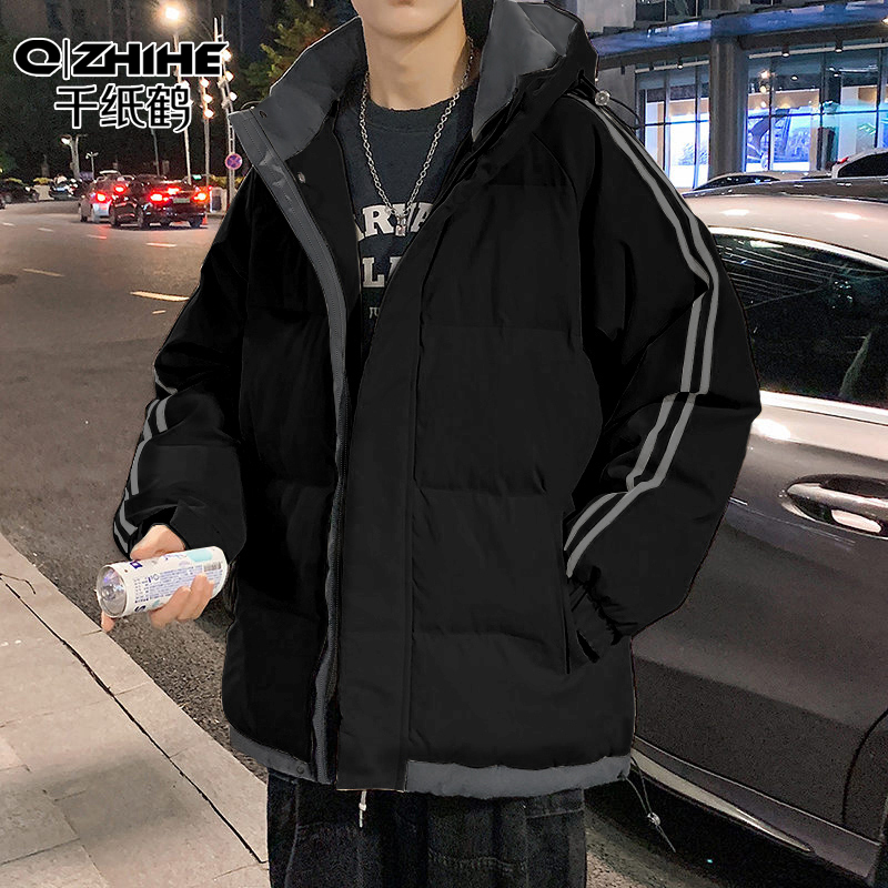 千纸鹤冬季外套男款棉衣潮牌韩版潮流港风上衣服棉服晋江宽松冬装